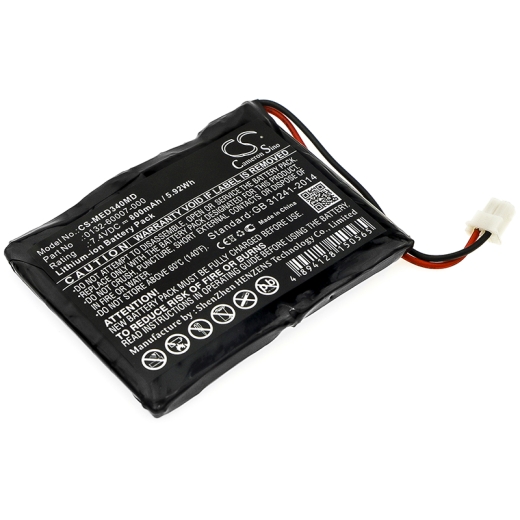 7.4V 800mAh / 5.92Wh Li-Ionen Akku für: Mediaid Model: 0132-60007-000, 34 Pulse, POX010-34, IPX1, 31610, M30
