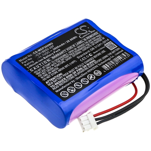 11.1V 2600mAh / 28.86Wh Li-Ionen Akku für: Medical Econet Model: ICR18650-26F, Compact 2