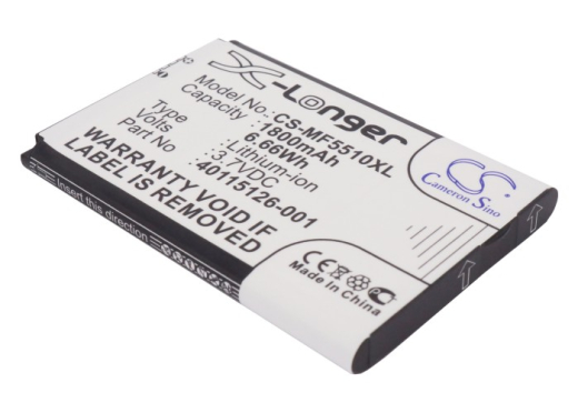 3.7V 1800mAh / 6.66Wh Li-ion Akku für: Novatel Wireless Model: 40115126-001, DC130318BA1Y, MiFi 5510, MiFi 5510L, MiFi5510, MiFi5510L, MiFi 5580, MiFi