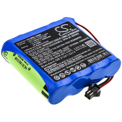 14.8V 3400mAh / 50.32Wh Li-Ionen Akku für: Million Model: FY-18650LP01555, LPO155-14.8V-2.2AH, ML1500, ML1200