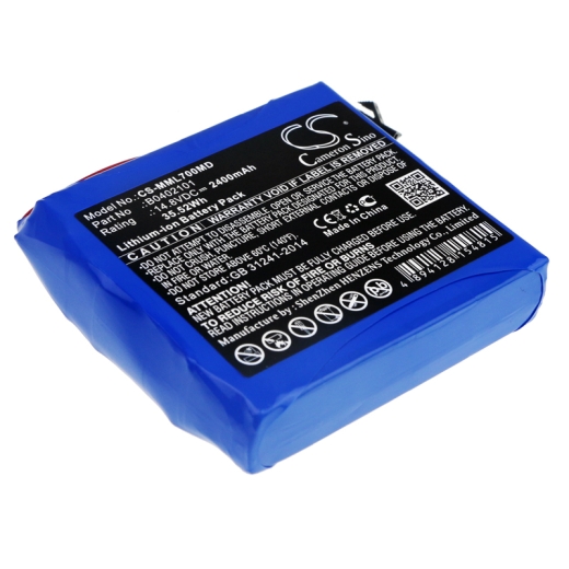 14.8V 2400mAh / 35.52Wh Li-Ionen Akku für: Million Model: B0402101, ML700, ML1100