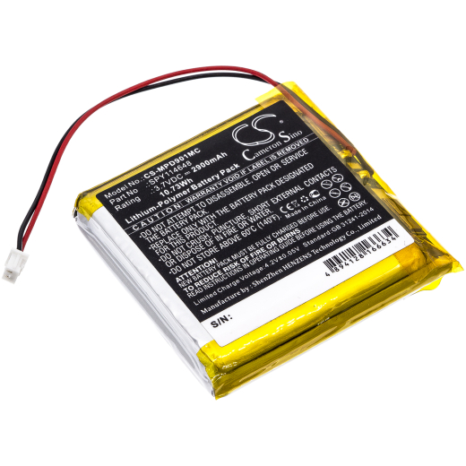 3.7V 2900mAh / 10.73Wh Li-Polymer Akku f.:Marantz Model: SPY114648, PMD-901V
