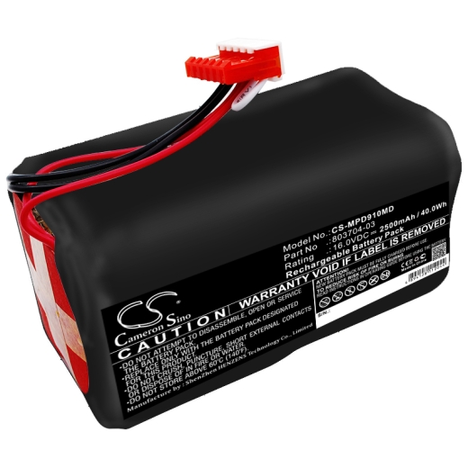 16.0V 2500mAh / 40.00Wh Blei Akku für: Physio-Control Model: 21300-002259, 803704-03, Lifepak 9, Lifepak 9A, Lifepak 9B, Lifepak 9P, Defibrillator Lif