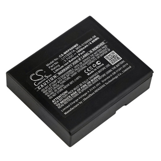 3.7V 1800mAh / 6.66Wh Li-Ionen Akku für: Mindray Model: 022-000008-00, LI11S001A, M05-0100004-08, Oxymetre Pouls PM60, pulse oximeter PM60, PM60 pulse
