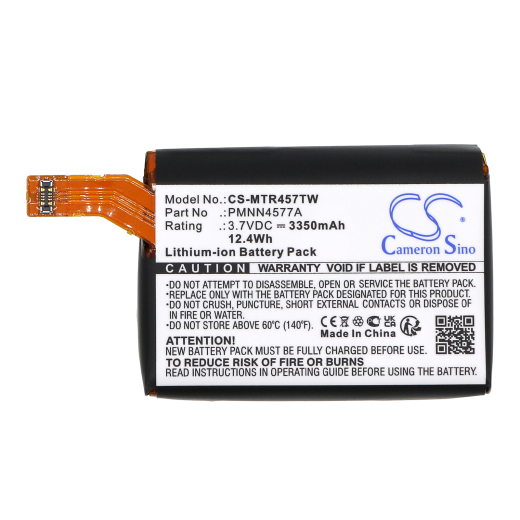 3.7V 3350mAh / 12.4Wh Li-ion Akku f.:Motorola Model: PMNN4577A,