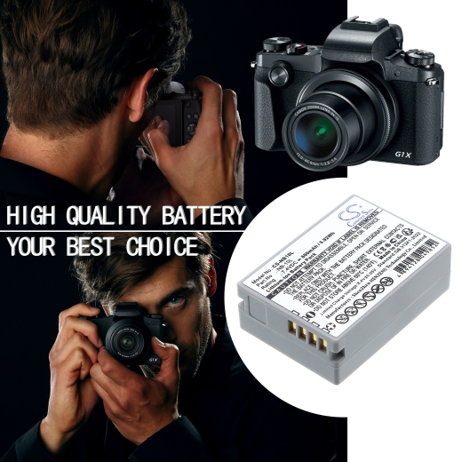 7.4V 800mAh / 5.92Wh Li-ion Akku f.:Canon Model: NB-10L, PowerShot G1 X, PowerShot SX40 HS
