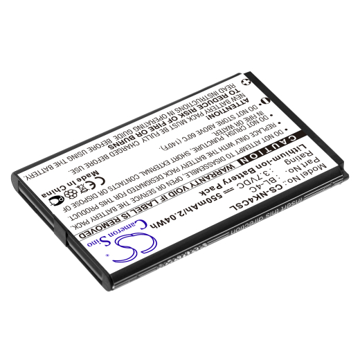 3.7V 550mAh / 2.04Wh Li-ion Akku f.:Rollei Model:, Compactline 83