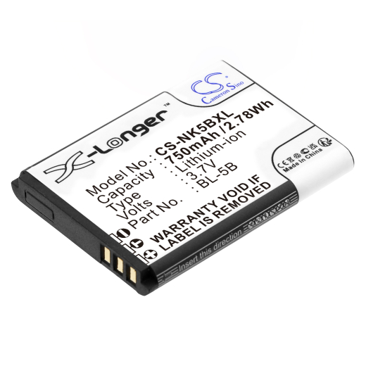3.7V 750mAh / 2.78Wh Li-ion Akku f.:iSpan Model: BTA002, DDV-965
