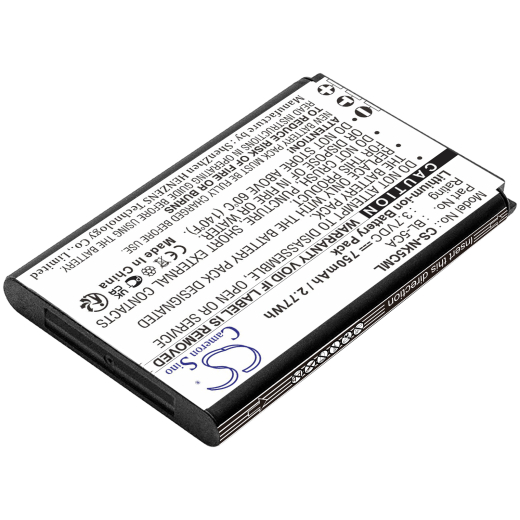 3.7V 750mAh / 2.78Wh Li-ion Akku f.:BBK Model: BK-BL-5C, VIVO I530, VIVO I589, VIVO K118, VIVO K119, VIVO K201, VIVO K202, VIVO V207