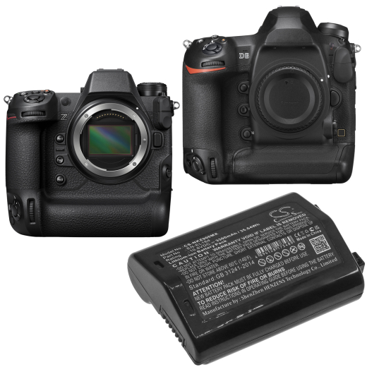 10.8V 3300mAh / 35.64Wh Li-ion Akku f.:NIKON Model: EN-EL18d, D6, Z9