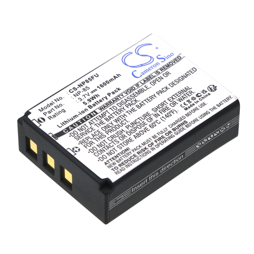 3.7V 1600mAh / 5.92Wh Li-ion Akku f.:Fujifilm Model: NP-85, Finepix F305, FinePix SL1000, Finepix SL240, Finepix SL245, Finepix SL260, Finepix SL280,