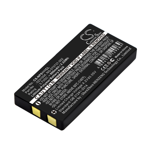 3.7V 600mAh / 2.22Wh Li-Polymer Akku f.:NEC Model: 0231004, 0231005, NG-070737-002, Dterm, PS111, PS3D, PSIII
