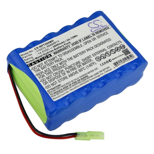 14.4V 3800mAh / 54.72Wh Nickel-Metallhydrid Akku für: Nellcor Model: 110273, 88888813, N5500 Monitor, N5600 Monitor