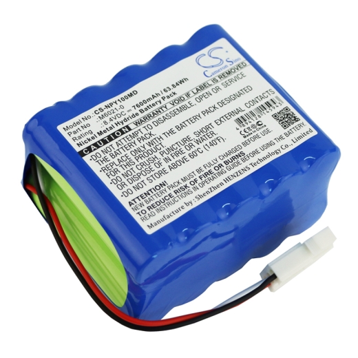 8.4V 7600mAh / 63.84Wh Nickel-Metallhydrid Akku für: Schiller Model: 110657-O, M6021-1, ARGUS VCM, ARGUS VCM Vital Sign Monitor