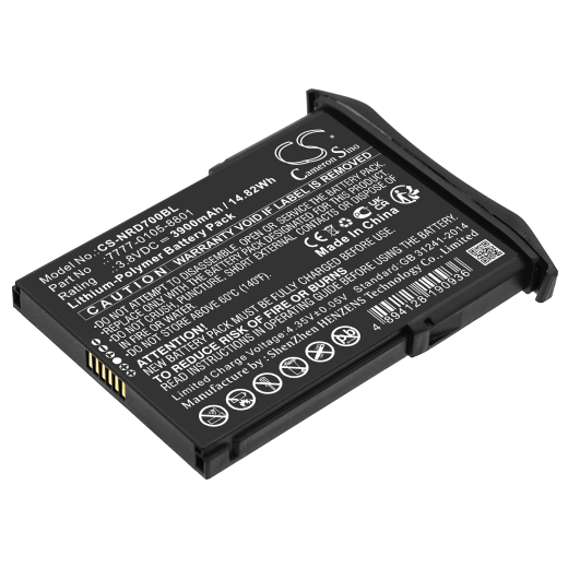 3.8V 3900mAh / 14.82Wh Li-Polymer Akku f.:NCR Orderman Model: 7777-0105-8801, 7, 7 MSR, 7777-01YY