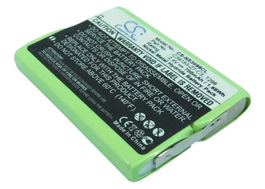 2.4V 700mAh/1.68Wh Ni-MH Akku f.:Siemens Model: 8M2BZ, B3880 / 106483, BC101590, C39153-Z7-C3, NS-3098, T266, 2010 Pocket, 2011 Pocket, 3000C pocket,