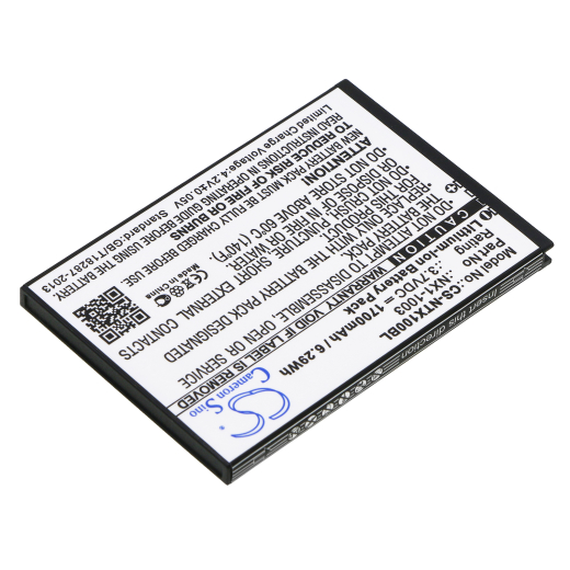 3.7V 1700mAh / 6.29Wh Li-ion Akku f.:Handheld Model: 13220091, NAUTIZX1, NX1-1003, Nautiz X1