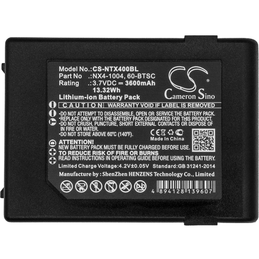 3.7V 3600mAh / 13.32Wh Li-ion Akku f.:Handheld Model: 60-BTSC, NX4-1004, Nautiz X4