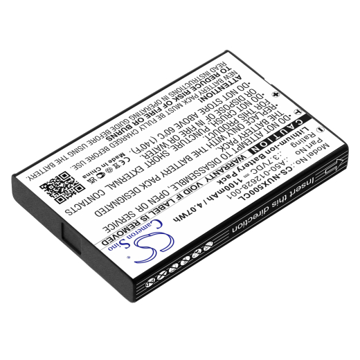 3.7V 1100mAh / 4.07Wh Li-ion Akku f.:NEC Model: A50-012628-001, 0910052, 0910092, DT330, DTL-12BT-1, UX5000 DG-12e
