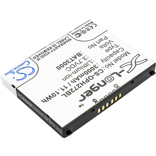 3.7V 3000mAh / 11.10Wh Li-ion Akku f.:Opticon Model: BAT3000, T65114B00028, H-27, H-27 1D, H-27 2D