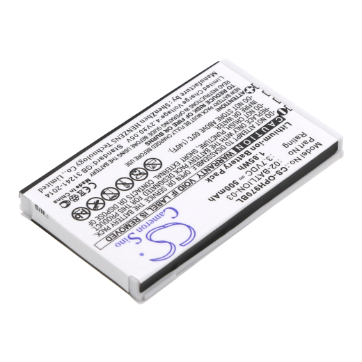 3.7V 500mAh / 1.85Wh Li-ion Akku f.:Opticon Model: 02-BATLION-03, 11267, ORBLIOP0012, OPL-7724, OPL-7734, OPL-9700, OPL-9712, OPL-9713, OPL-9723, OPL