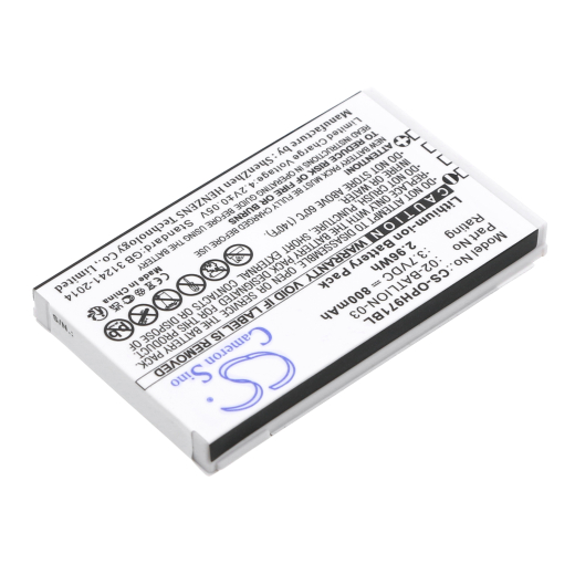 3.7V 800mAh / 2.96Wh Li-ion Akku f.:Opticon Model: 02-BATLION-03, 11267, ORBLIOP0012, OPL-7724, OPL-7734, OPL-9700, OPL-9712, OPL-9713, OPL-9723, OPL