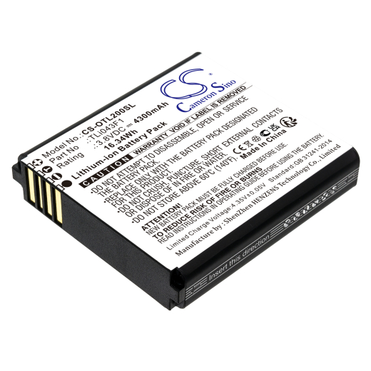 3.8V 4300mAh / 16.34Wh Li-ion Akku für: TCL Model: MW513U