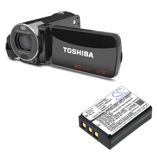 3.7V 1600mAh Li-ion Akku f.:Toshiba Model: PA3985, PA3985U-1BRS, Camileo X200, Camileo X400, Camileo X416 HD