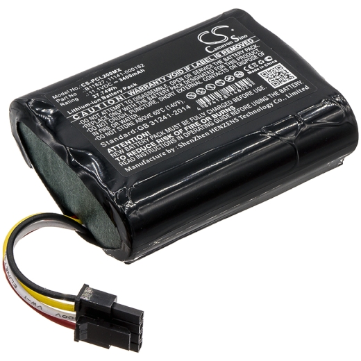 11.1V 3400mAh / 37.74Wh Li-Ionen Akku für: Physio-Control Model: 11141-000162, B11827, LifePak 20 Defibrillato, LifePak 20e Defibrillator, LifePak 20