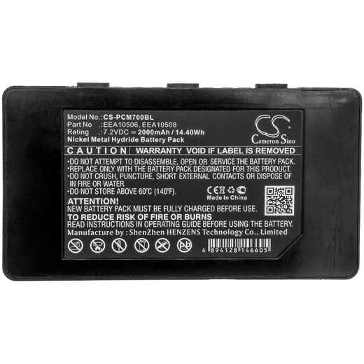7.2V 2000mAh / 14.40Wh 2000mAh / 14.40Wh Akku f.:Palfinger Model: EEA10506, EEA10508, Palcom P7 2000mAh / 14.40Wh