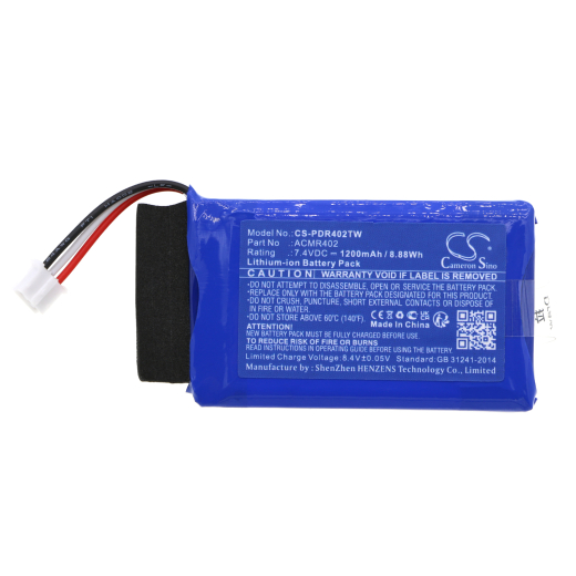 7.4V 1200mAh / 8.88Wh Li-ion Akku f.:President Model: ACMR402, Jerry, Randy, Randy 3, Randy II, Randy III