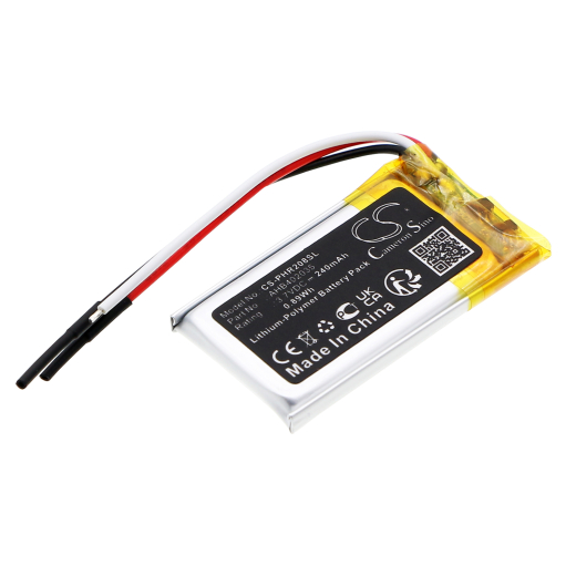 3.7V 240mAh / 0.89Wh 240mAh / 0.89Wh Akku f.:Philips Model: AHB402035, CVR208 240mAh / 0.89Wh