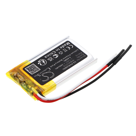 3.7V 240mAh / 0.89Wh 240mAh / 0.89Wh Akku f.:Philips Model: AHB402035, CVR208 240mAh / 0.89Wh