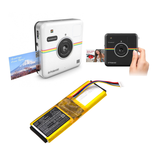 7.4V 1800mAh / 13.32Wh Li-Polymer Akku f.:Polaroid Model: AHB953747, SocialMatic Instagram