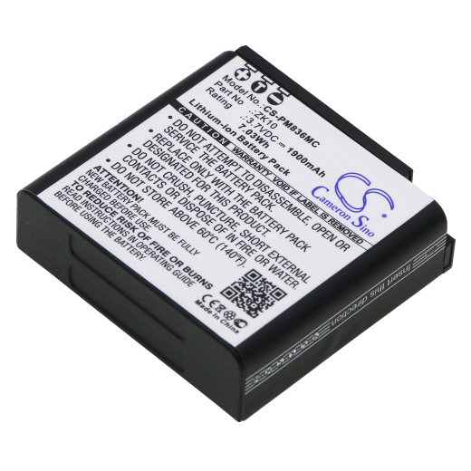 3.7V 1900mAh / 7.03Wh Li-ion Akku f.:Polaroid Model: ZK10, iM1836