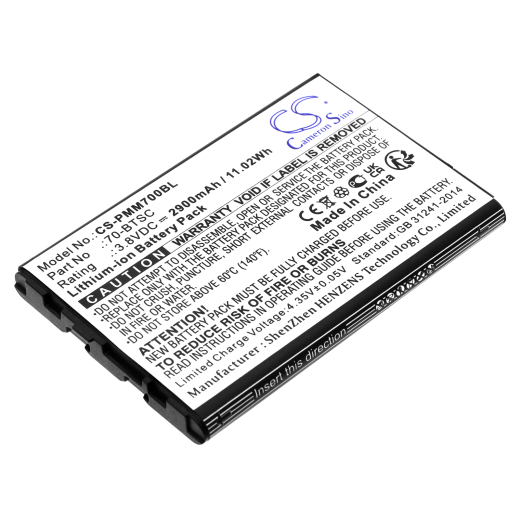 3.8V 2900mAh / 11.02Wh Li-ion Akku f.:Point Mobile Model: 70-BTSC, PM70