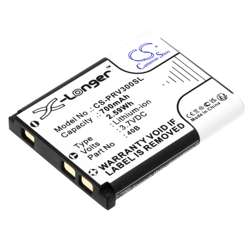 3.7V 700mAh / 2.59Wh 700mAh / 2.59Wh Akku f.:Prestigio Model: 40B, LR-300, RoadRunner 300 700mAh / 2.59Wh
