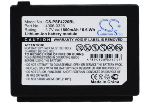 3.7V 1800mAh / 6.66Wh Li-ion Akku f.:Falcon Model:, PSC 4220, PSC 4220-1011R, PSC 4223