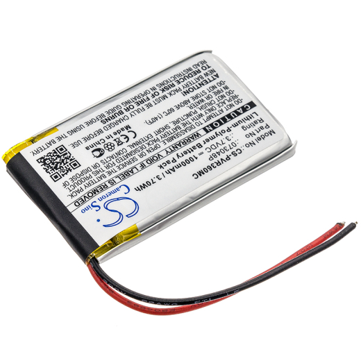 3.7V 1000mAh / 3.70Wh Li-Polymer Akku f.:Polaroid Model: 073048P, 360 Dual Lens VR Camera, R360, R360-BLK01