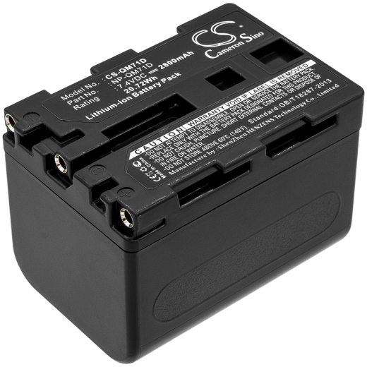 7.4V 2800mAh Li-ion Akku f.:Sony Model: NP-QM71D, CCD-TRV108, CCD-TRV108E, CCD-TRV116, CCD-TRV118, CCD-TRV126, CCD-TRV128, CCD-TRV138, CCD-TRV208, CC