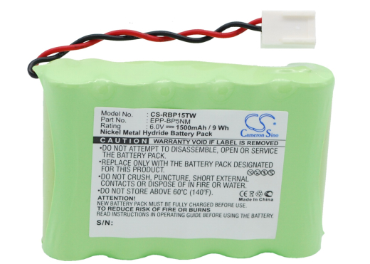 6.0V 1500mAh Ni-MH Akku f.:Ritron Model: EPP-BP5NM, & RT-15H, BP5NM, JBC100, JBC15H, Jobcom, RT15, RT-15, RT-15E, VOX100