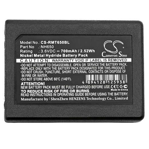 3.6V 700mAh / 2.52Wh 700mAh / 2.52Wh Akku f.:Ravioli Model: NH650, Joy, LNH650 700mAh / 2.52Wh