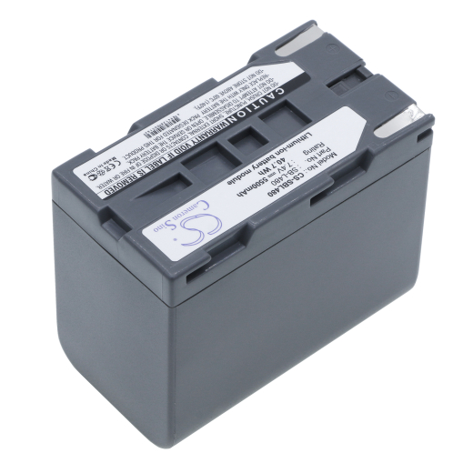 7.4V 5500mAh Li-ion Akku f.:Samsung Model: SB-L480, SCL810, SCL860, SCL870, SCL901, SCL903, SCL906, SCL907, SCW80, SCW87, SCW97, VP-L500, VP-L520, VP