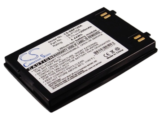 3.7V 1200mAh Li-ion Akku f.:Samsung Model: SB-P120A, SB-P120ABC, SB-P120ABK, SB-P120ASL, SC-MM10, SC-MM10BL, SC-MM10S, SC-MM11, SC-MM11BL, SC-MM11S,