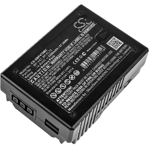 14.8V 3200mAh / 47.36Wh Li-ion Akku f.:Sony Model: BP-FL75, BP-V47, PMW-400, PMW-500, PMW-EX330, PMW-F5, PMW-F55, PMW-Z450