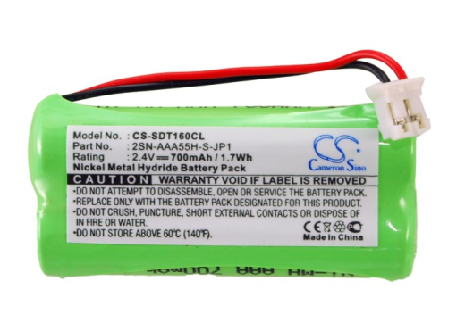 2.4V 700mAh Ni-MH Akku f.:Sagem Model: 2SN-AAA55H-S-JP1, D16T, D16T Duo, D16T Duo 2, D18T, D21T
