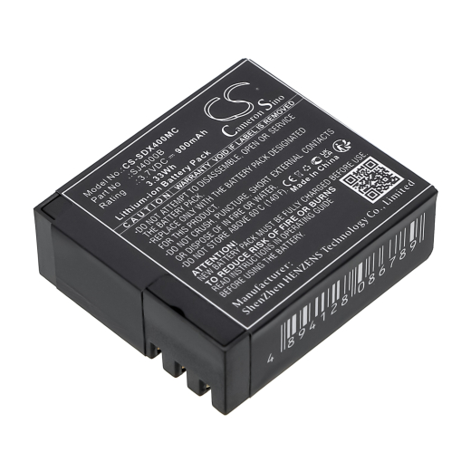 3.7V 900mAh / 3.33Wh Li-ion Akku f.:EKO Model:, Full HD 1080p Wifi, HD 720p, Ultra HD 4K Wifi