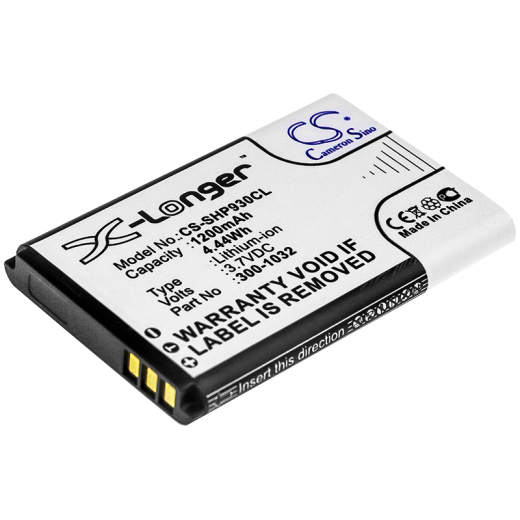 3.7V 1200mAh / 4.44Wh Li-ion Akku f.:Shoretel Model: 10000058, 300-1032, SH-10450, IP930D