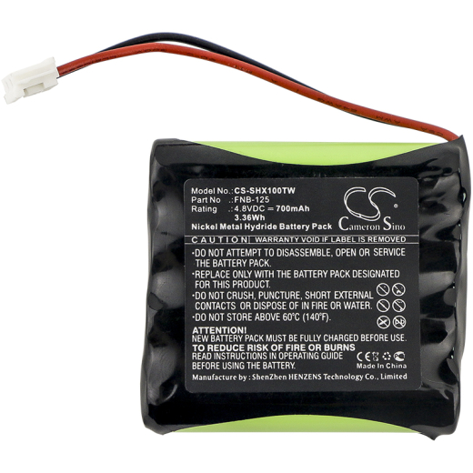 4.8V 700mAh / 3.36Wh Ni-MH Akku f.:Standard Horizon Model: FNB-125, HX100