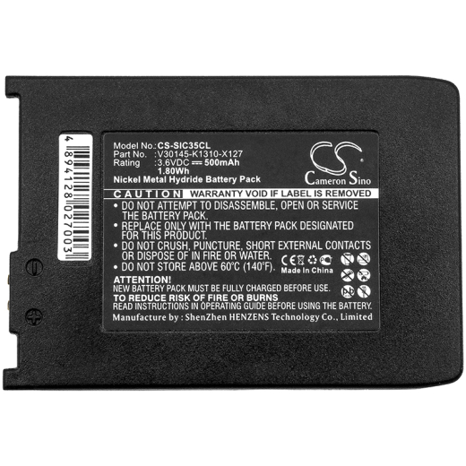 3.6V 500mAh / 1.80Wh Ni-MH Akku f.:Telekom Model: V30145- K1310- X250, V30145-K1310-X229, T-Sinus 700, T-Sinus 700 Micro, T-Sinus 700m, T-Sinus 710,